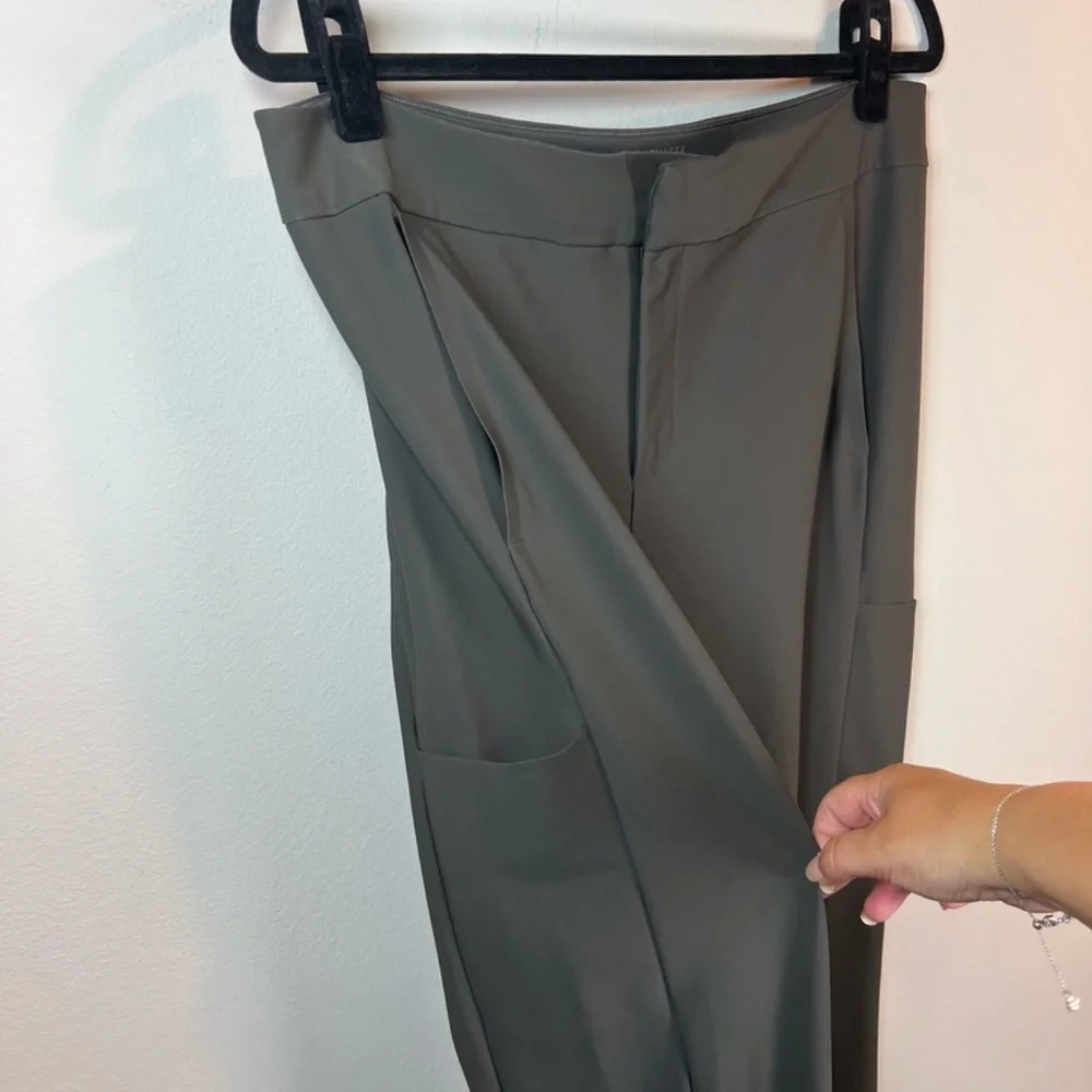 Athleta Stellar Pants Arbor Olive Stretch Skinny Pockets Office Outdoor  16 Tall - Picture 5 of 16